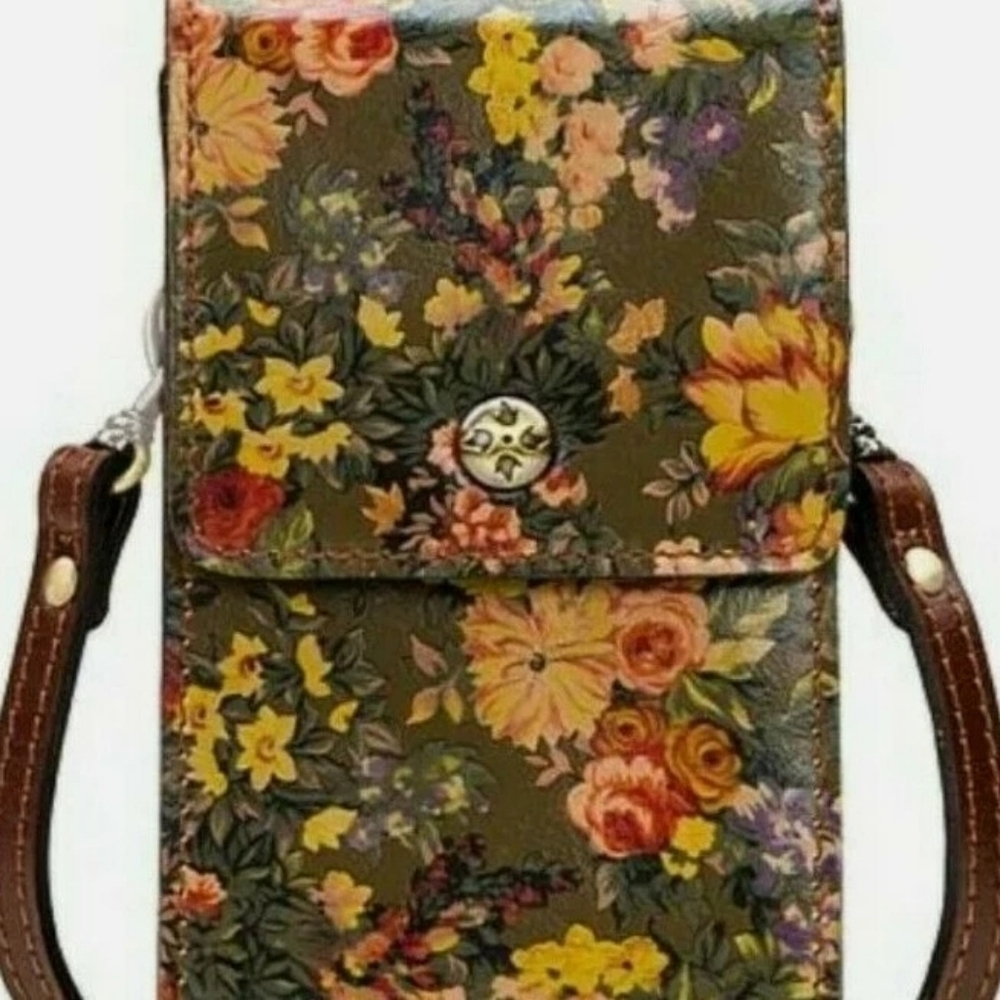 Patricia Nash Rivalta Leather Crossbody Phone Bag